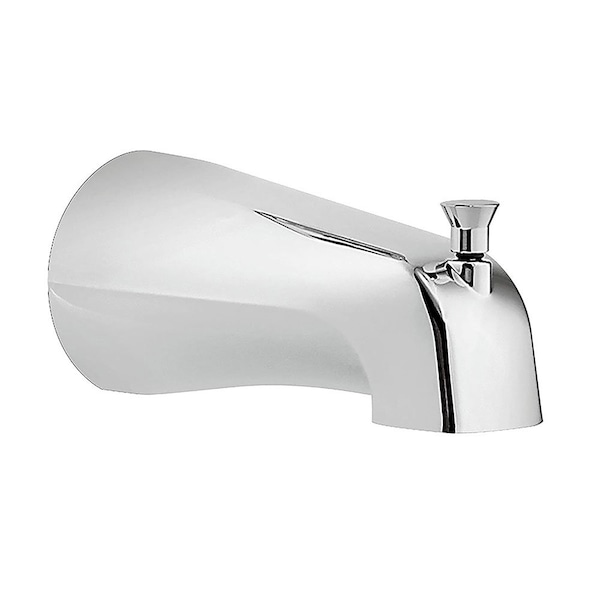 Thrifco Plumbing Tub Spout with Diverter 1/2 Inch FIP Nose Connect Chrome Plated 4400406 - main